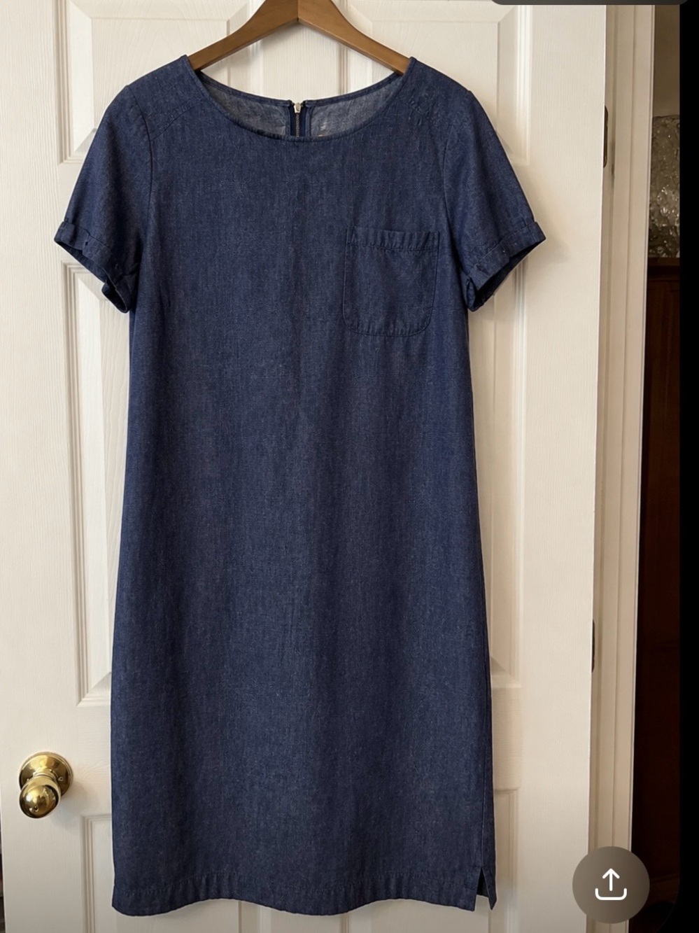 Lou & Grey Navy Denim Shift Dress